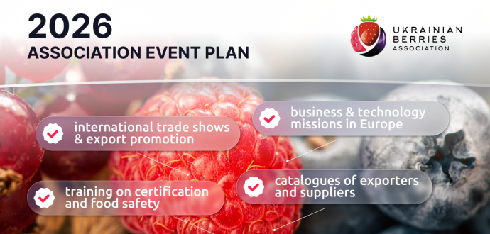 2026: Schedule of Events and Activities of the Ukrainian Berries Association