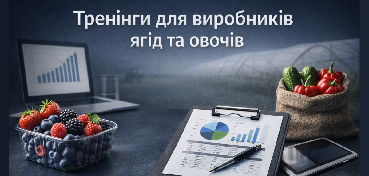 Запрошуємо на тренінги для виробників ягід та овочів!