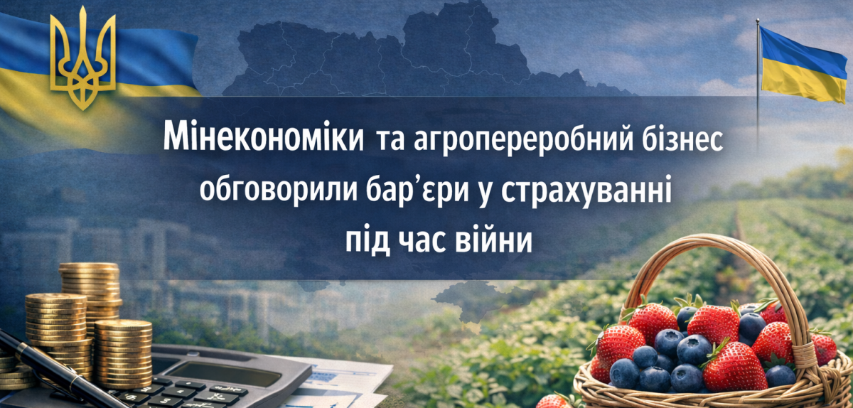 Мінекономіки та агропереробний бізнес обговорили бар’єри у страхуванні під час війни